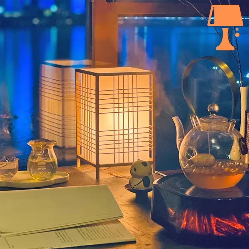 Lampe de Chevet Style Japonais