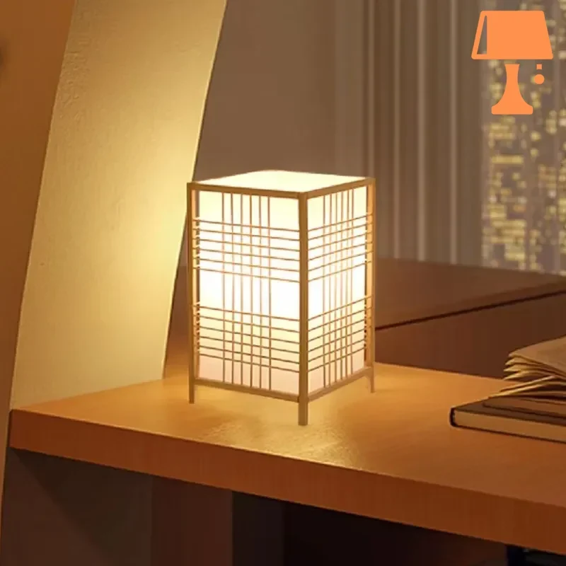 Lampe de Chevet Style Japonais
