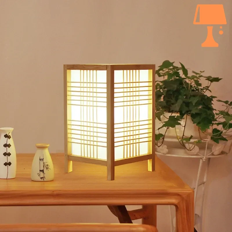 Lampe de Chevet Style Japonais