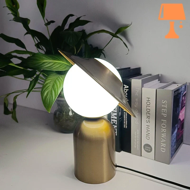 Lampe de Chevet Verre et Métal