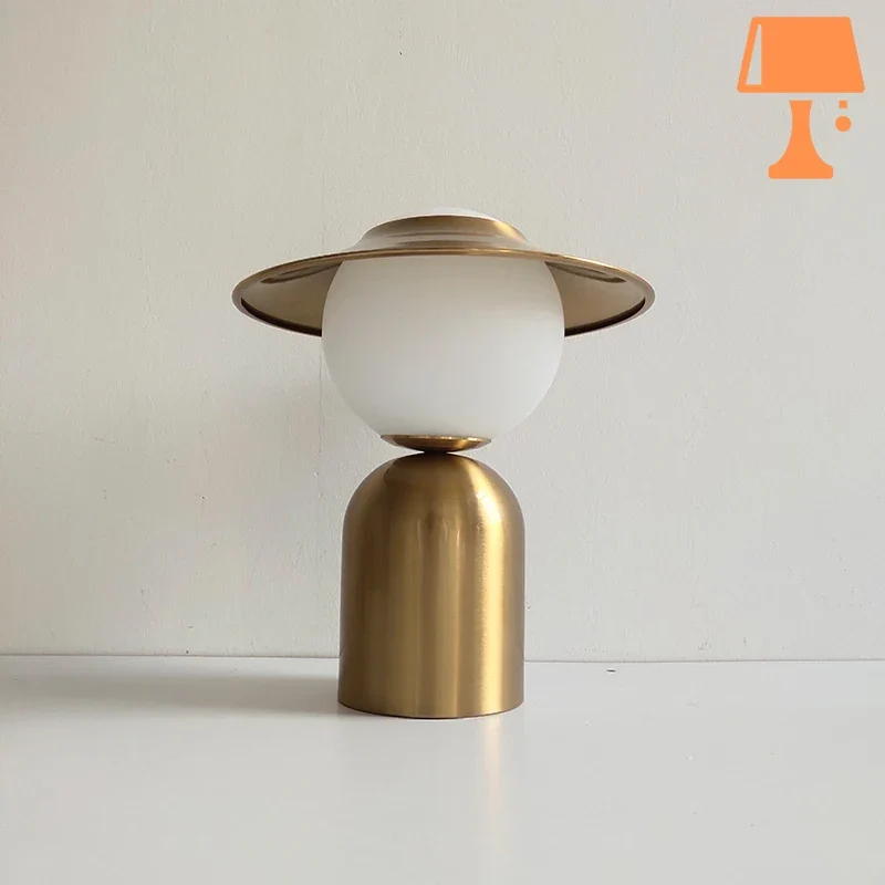 Lampe de Chevet Verre et Métal