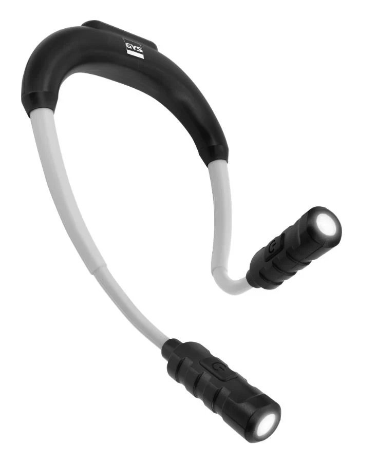 Lampe collier mains libres 360lm/180lm - 187g - 6h autonomie - 088559 GYS