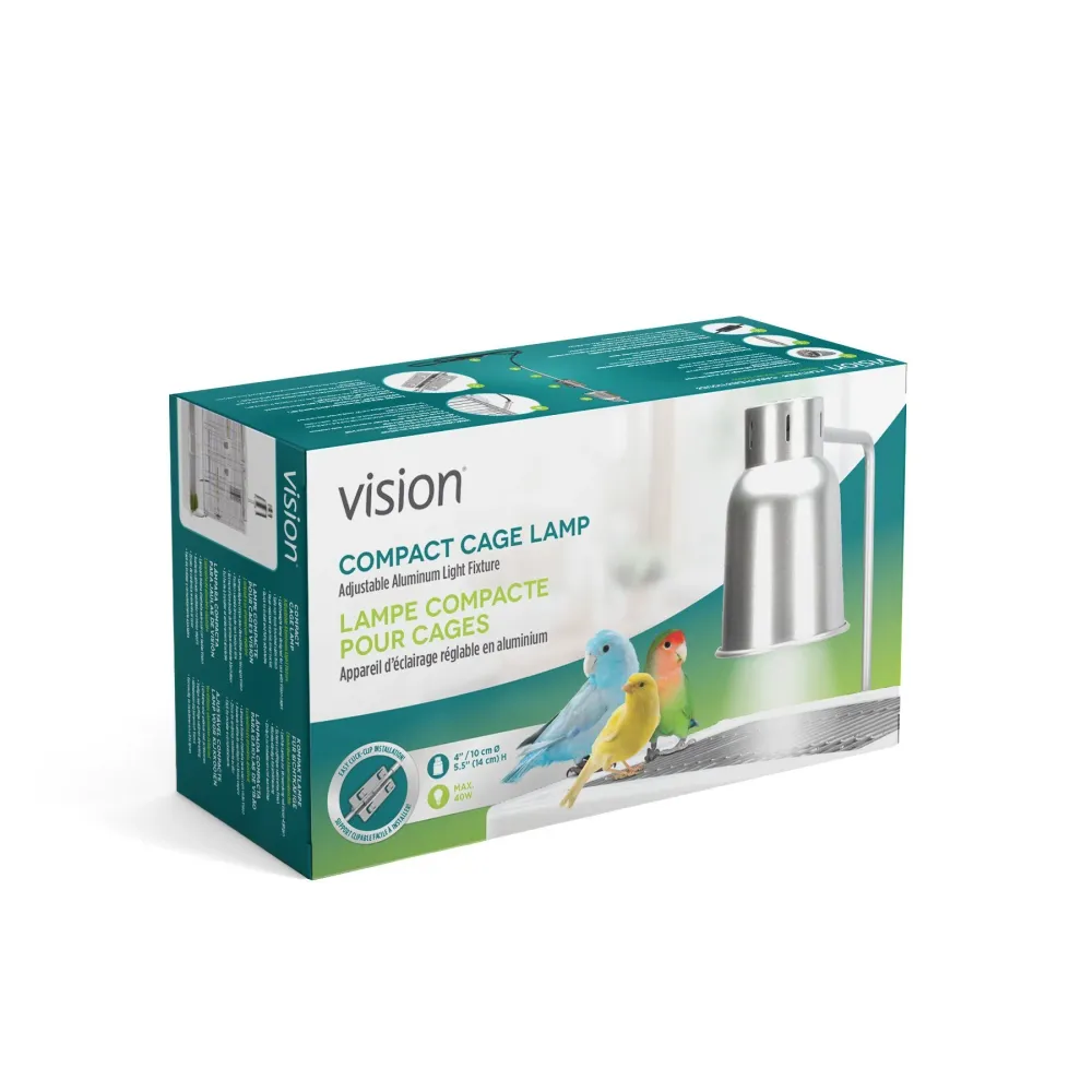 Lampe compacte pour cages Vision; Appareil d’éclairage réglable en aluminium