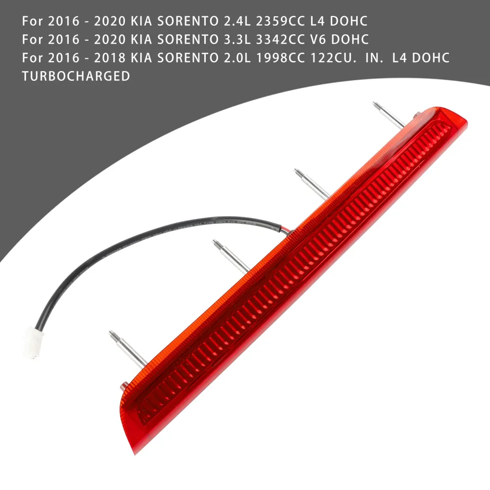 Lampe d'arrêt de frein supérieure de becquet arrière 92700-C5000 pour Kia Sorento 2016-2020