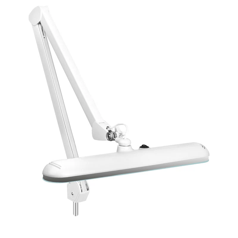 Lampe d'atelier LED élégante 801-s avec un trépied blanc standard