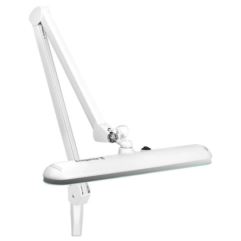 Lampe d'atelier LED élégante 801st étau blanc standard