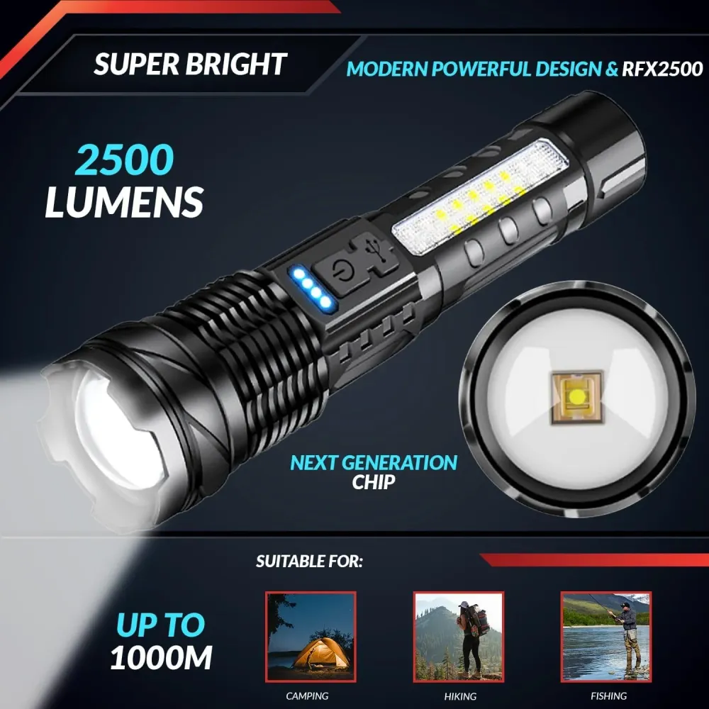 Lampe de poche LED ultra lumineuse (Chad)