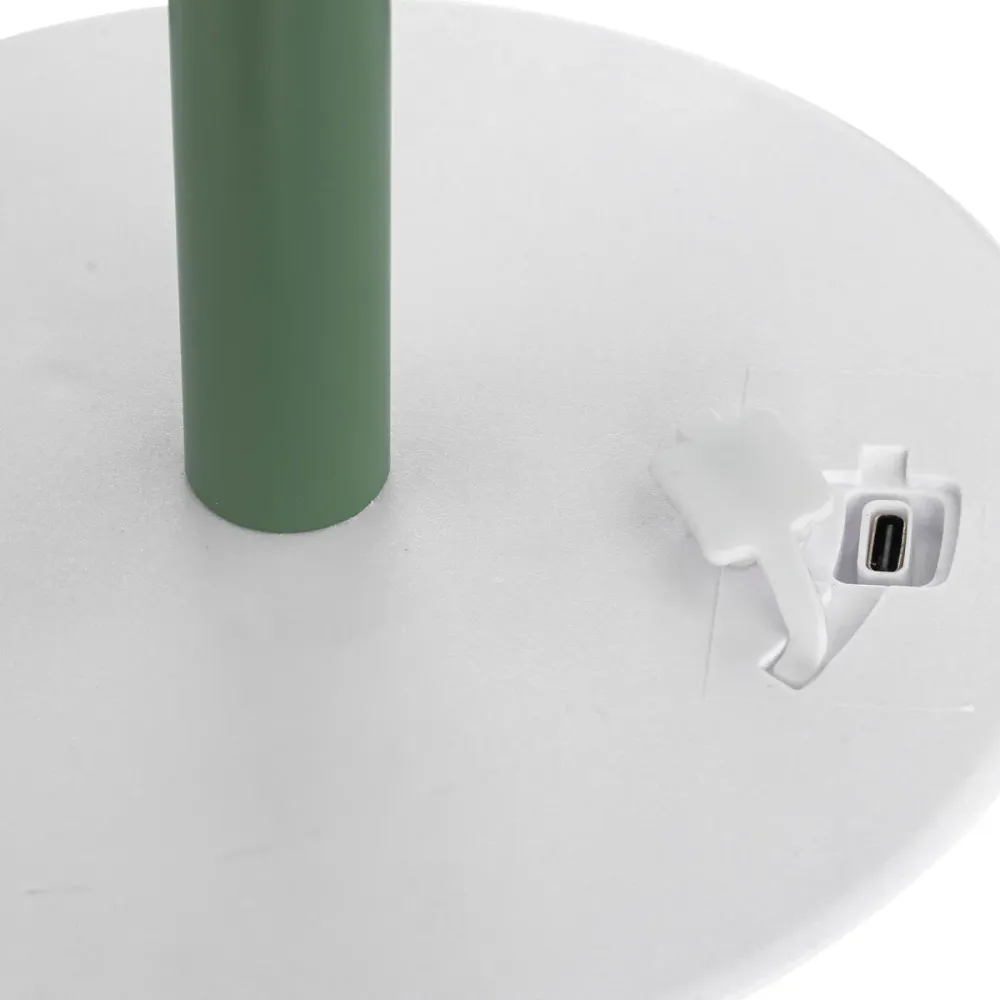 Lampe d'extérieur Atmosphera Zack H108cm - Rechargeable - Vert olive