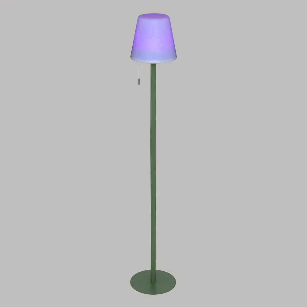 Lampe d'extérieur Atmosphera Zack H108cm - Rechargeable - Vert olive