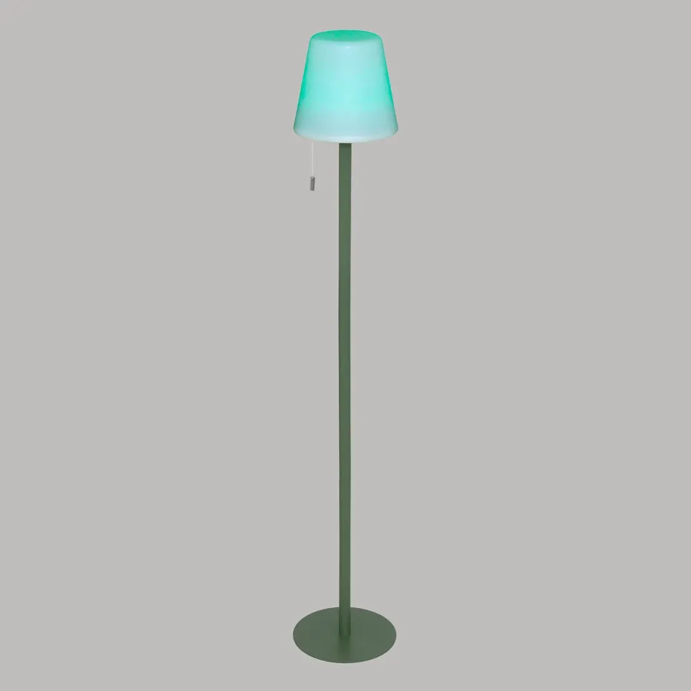 Lampe d'extérieur Atmosphera Zack H108cm - Rechargeable - Vert olive