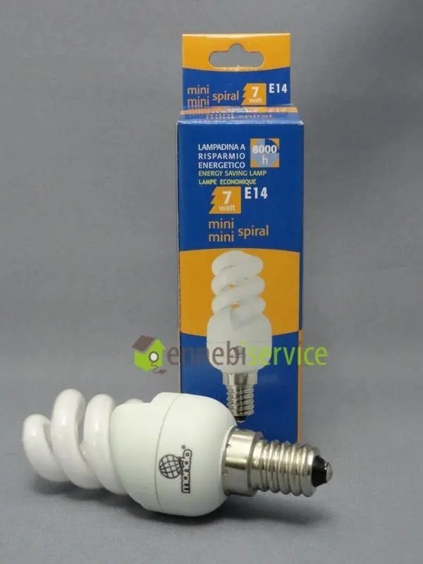 Lampe d'épargne mondiale mini mini lumière chaude e14 7w