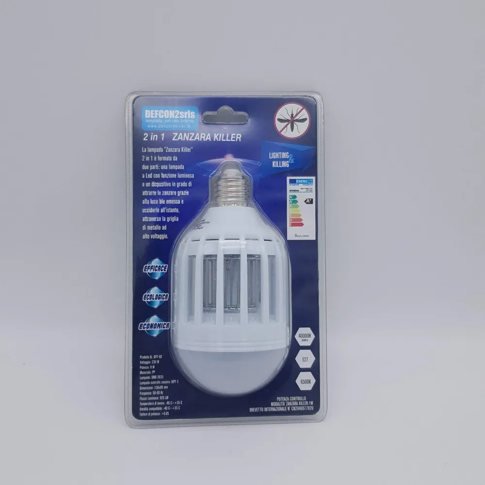 Lampe d'épargne Mosquito Killer Cold Light E27 8W +