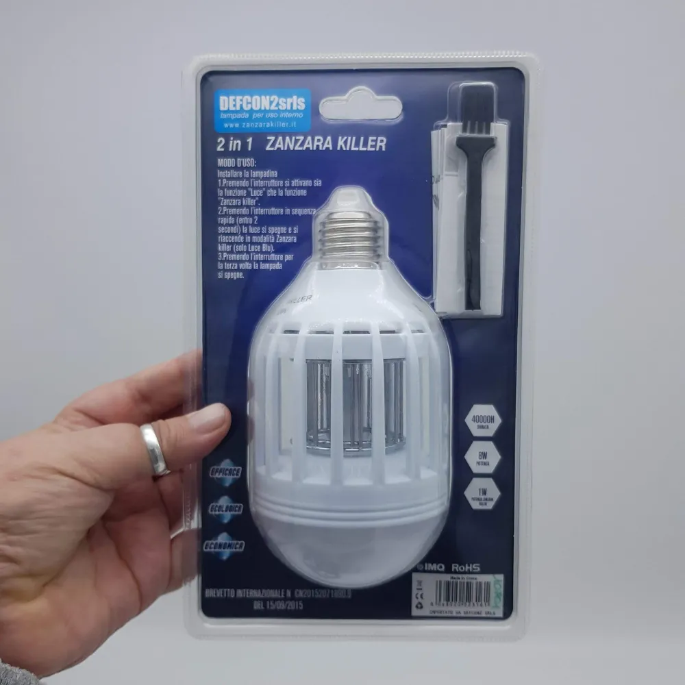 Lampe d'épargne Mosquito Killer Cold Light E27 8W +