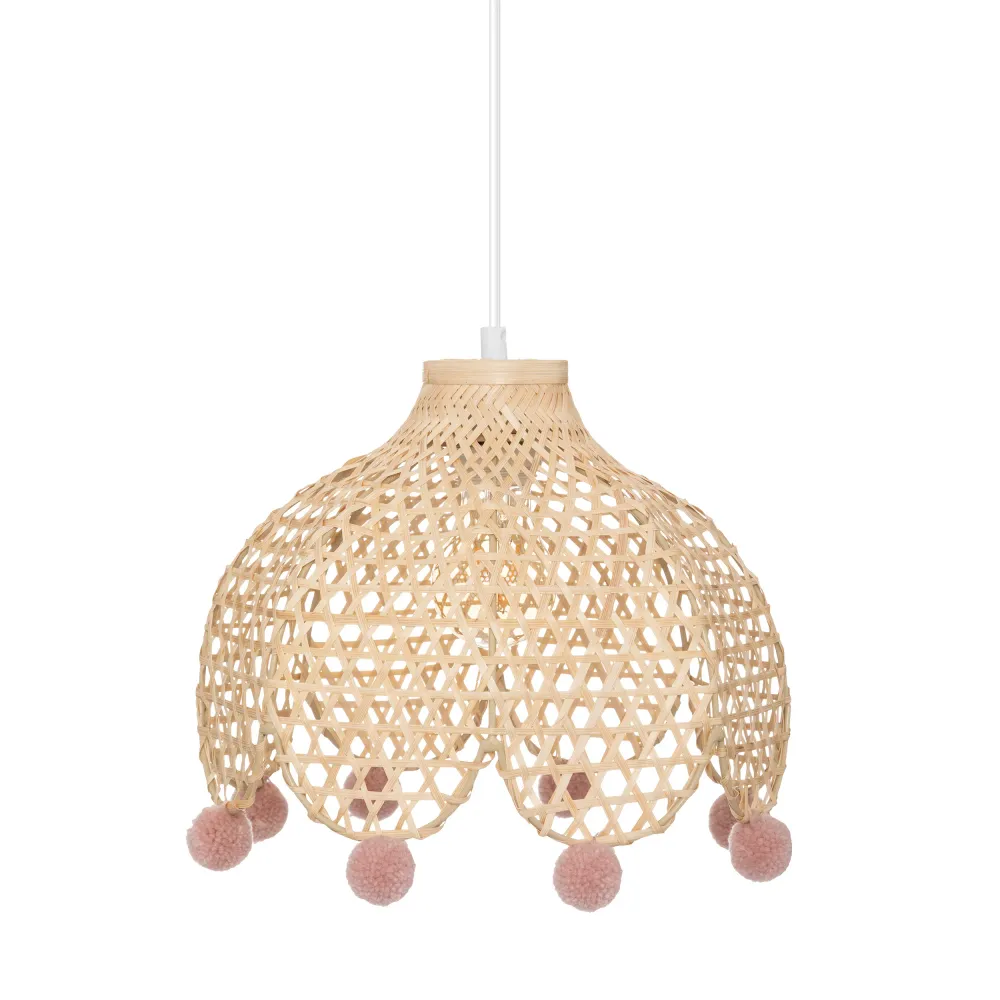 Lampe enfant Atmosphera Kids / Lampe à suspension Bambou - Ø28 cm