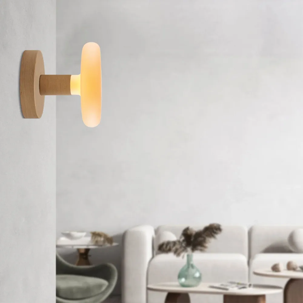 Lampe Fermaluce en bois avec ampoule Dash - Neutre