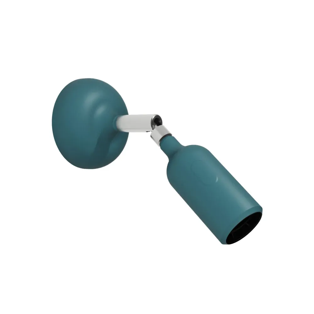 Lampe Fermaluce en silicone avec articulation et interrupteur intégré - Pétrole