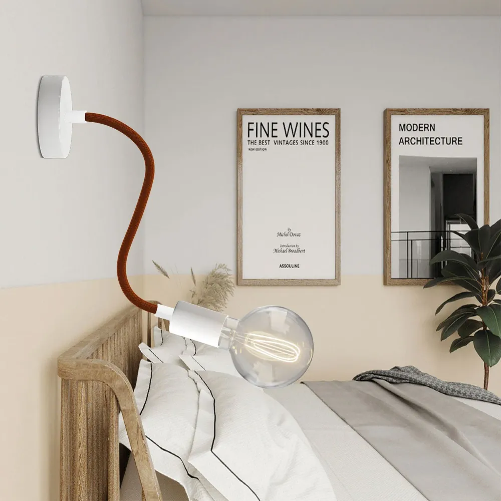Lampe Flex 30 avec ampoule Globe - Blanc mat