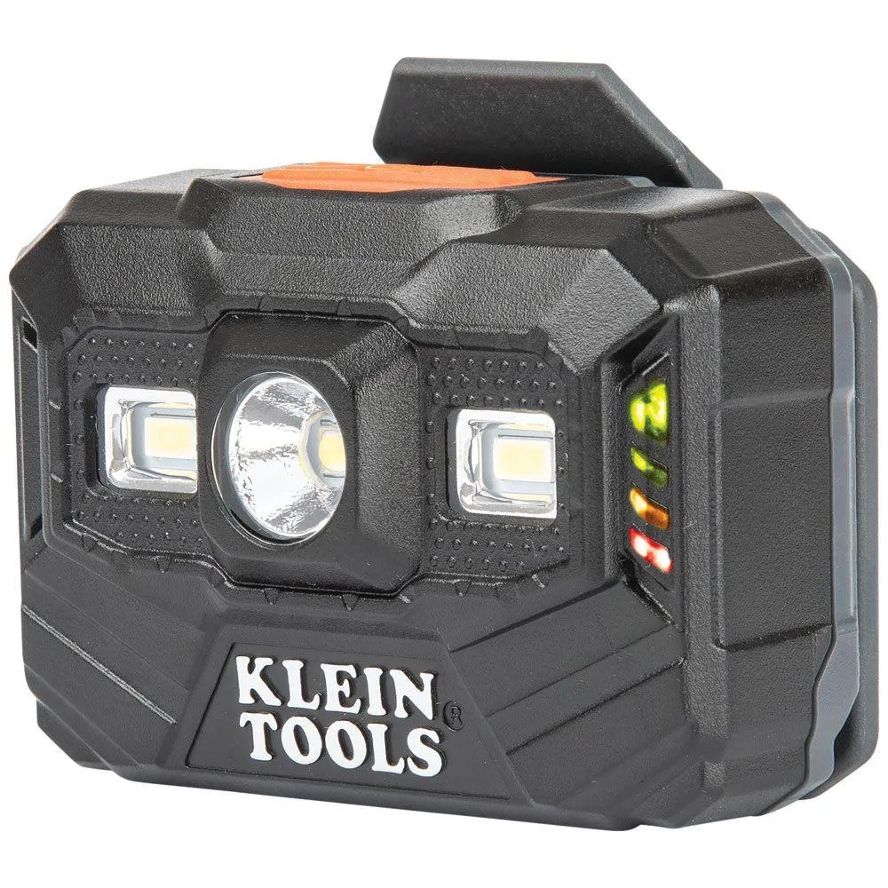 Lampe frontale et lampe de travail rechargeable Klein Tools, 300 lumens, autonomie toute la journée, modèle 56062