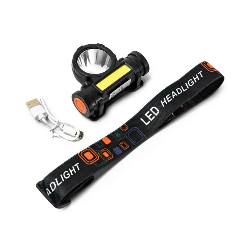 Lampe frontale LED avec batterie intégrée