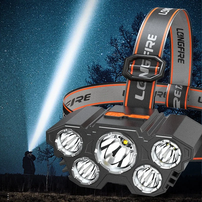 Lampe frontale rechargeable 4 modes