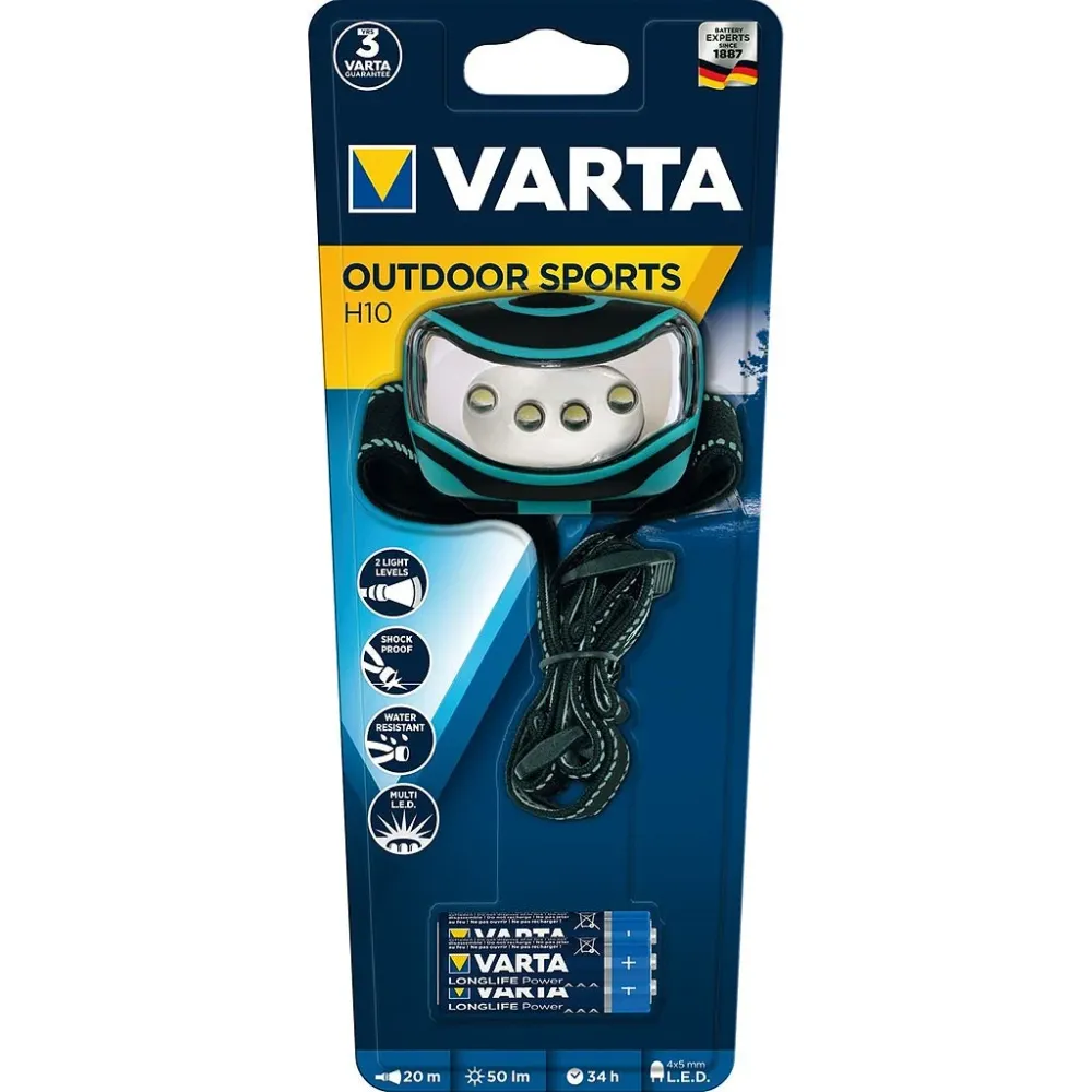 Lampe frontale Varta H10 + piles