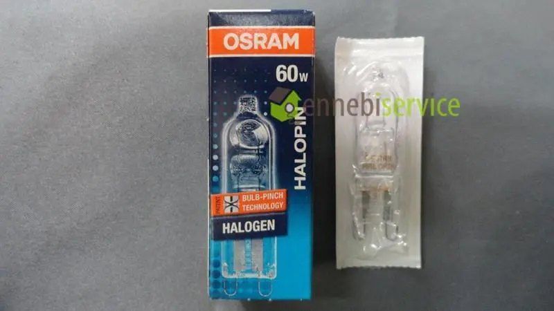 Lampe halogène halopin avec un essaim G9 60W