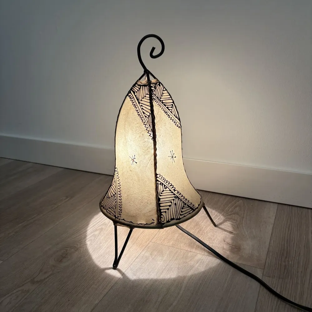 Lampe au henné marocain peinte à la main 35x19