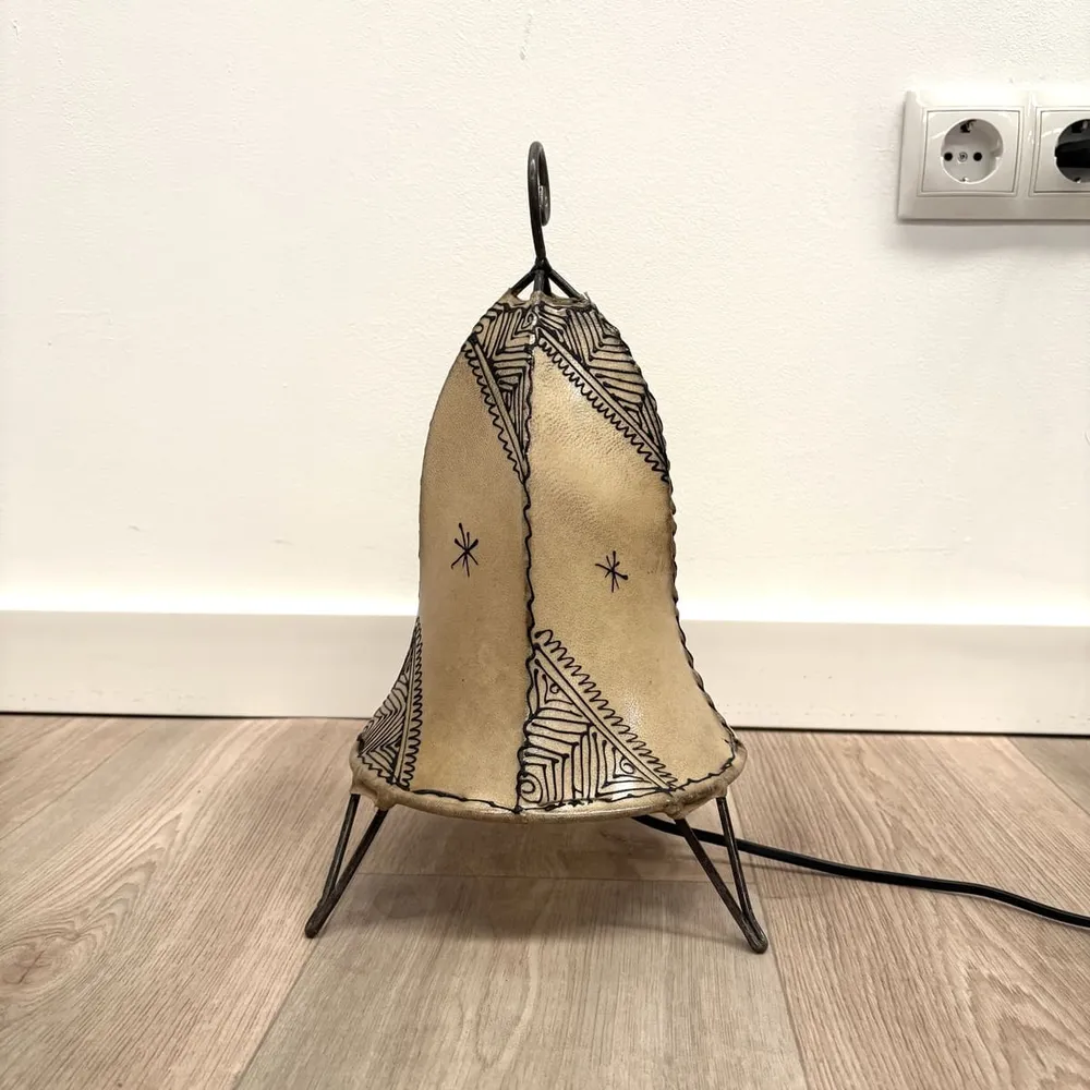 Lampe au henné marocain peinte à la main 35x19