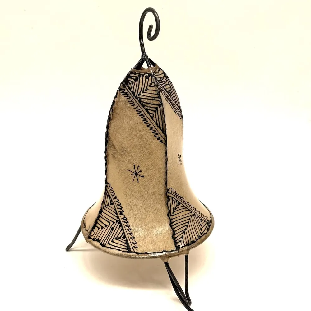 Lampe au henné marocain peinte à la main 35x19