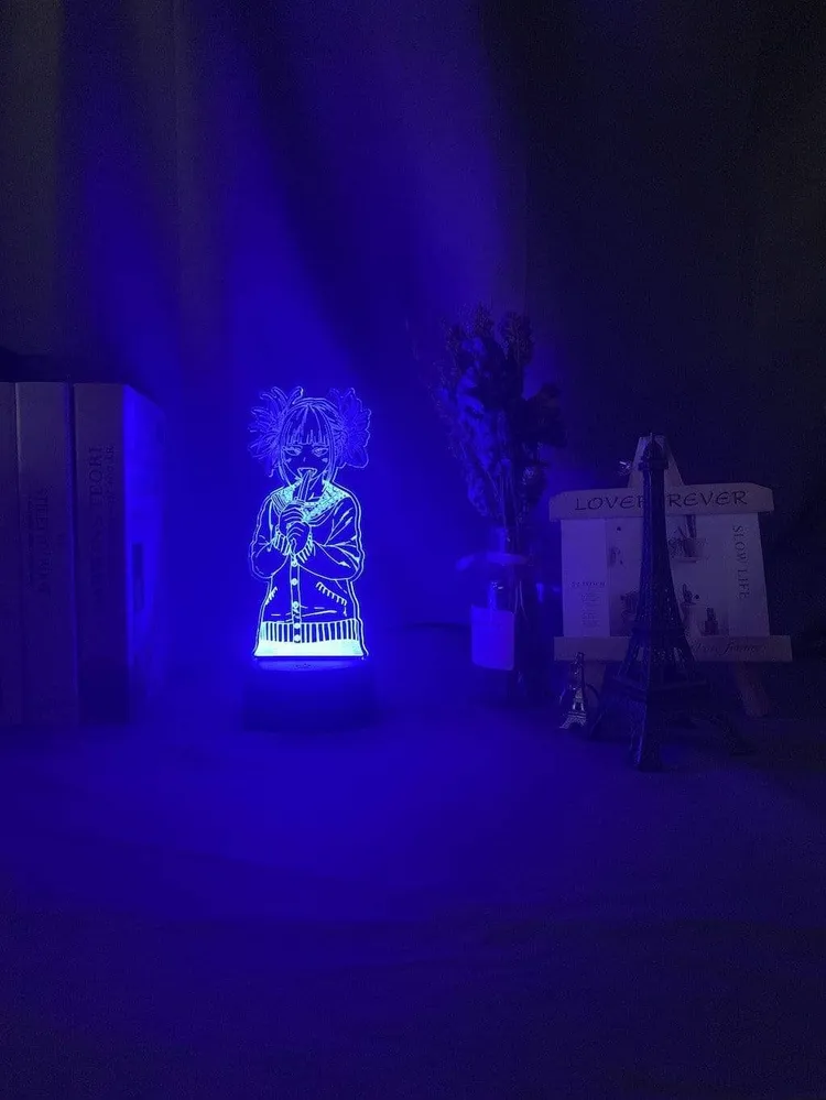 Lampe My Hero Academia Toga Himiko décor veilleuse Lampe led 3D My hero academia