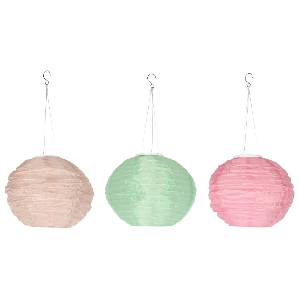 Lampe de jardin solaire lampion mix