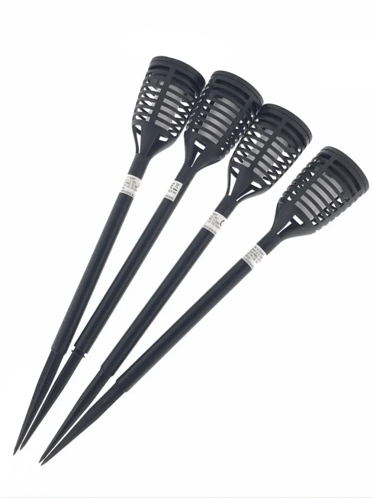 Lampe de jardin solaire torche 41 cm flame effect 4 pcs