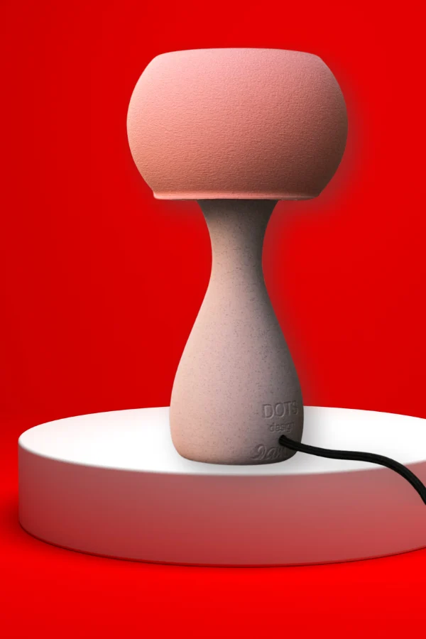 Lampe 'Kiko' Marbre et Rose | M - Dots Design