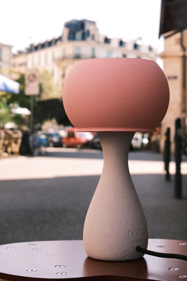 Lampe 'Kiko' Marbre et Rose | M - Dots Design