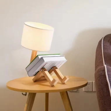 Lampe de Lecture Design en Bois