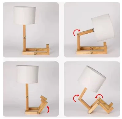 Lampe de Lecture Design en Bois