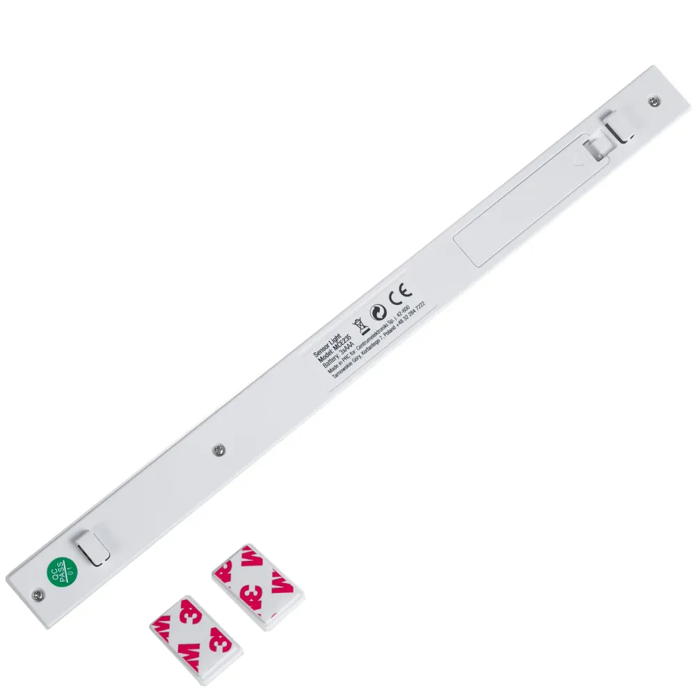 Lampe LED Maclean, avec capteur mobile, crochet, ON/OFF/AUTO, temp. 4000K, portée 3m, MCE235 + 3x Varta Industrial AAA pil...