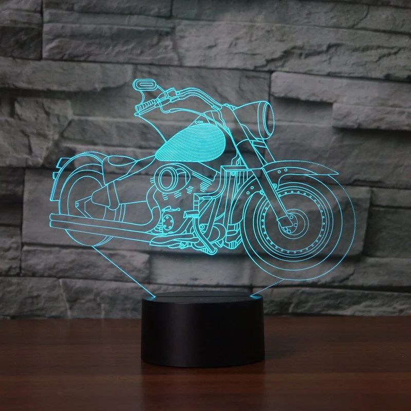 Lampe LED 3D Moto Harley