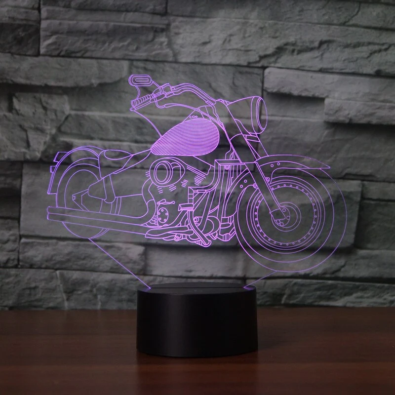 Lampe LED 3D Moto Harley