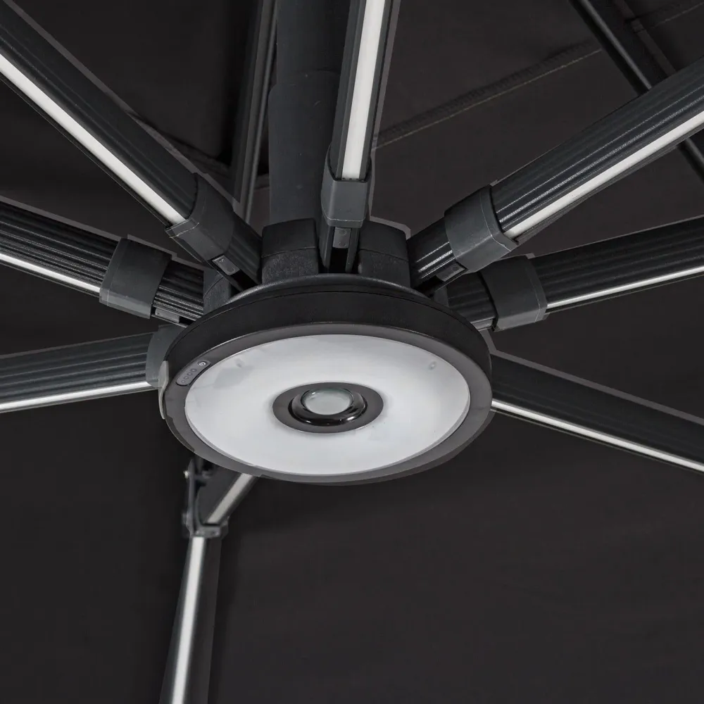 Lampe LED pour parasol et tonnelle, rechargeable avec USB