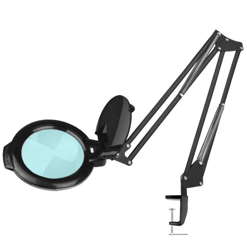 Lampe loupe LED lumière de lune 8012/5 "noir pour le dessus de table