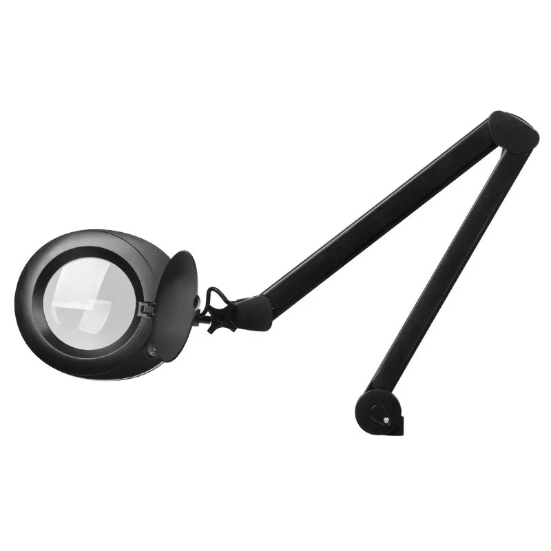 Lampe loupe noire 6025 SMD LED SMD noire pour table de travail