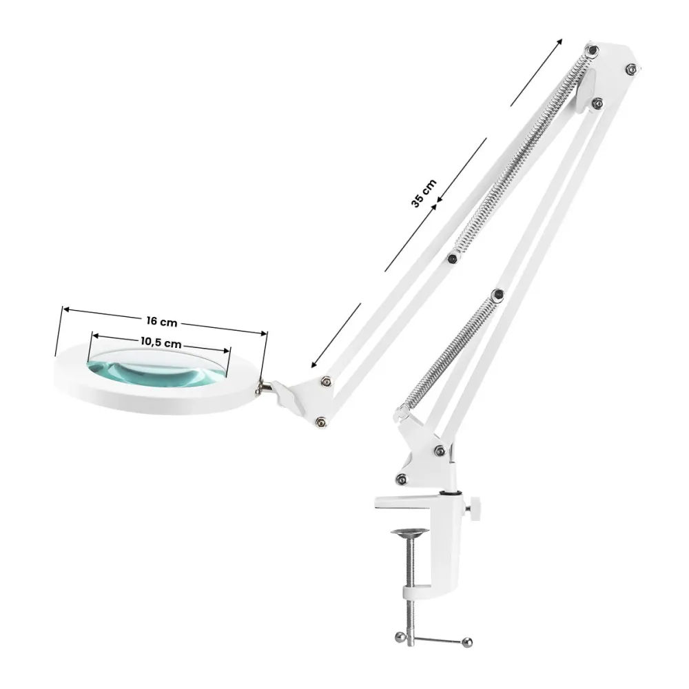 LAMPE LOUPE DE TABLE À LED BLANCHE GLOW 308