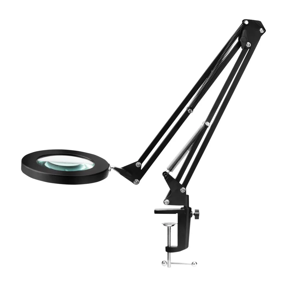 LAMPE LOUPE DE TABLE À LED NOIRE GLOW 308