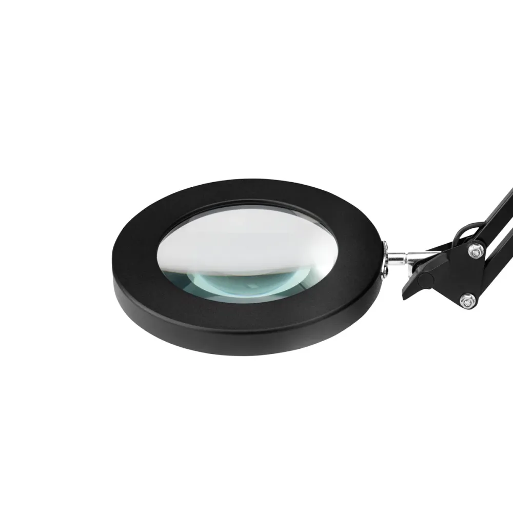 LAMPE LOUPE DE TABLE À LED NOIRE GLOW 308