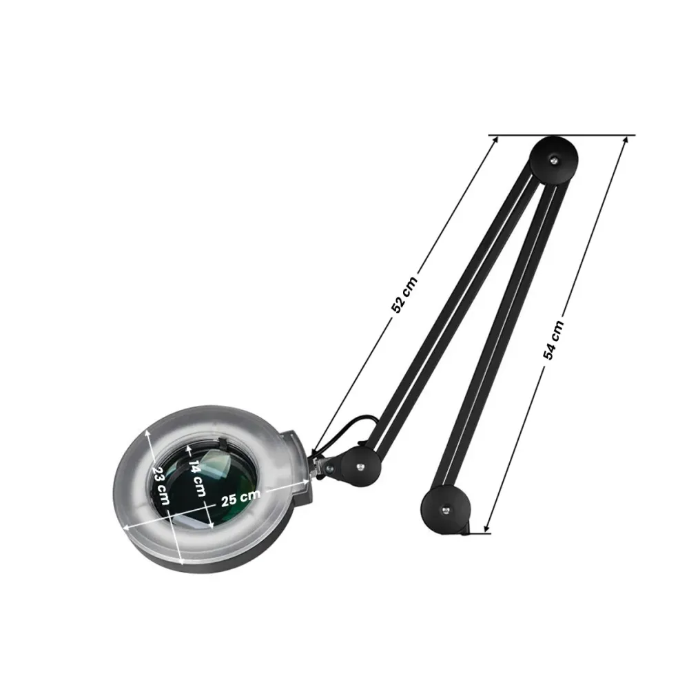 Lampe loupe S4 + trépied noir