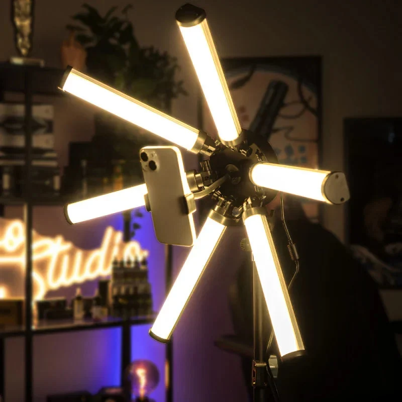 Lampe 6 LUMIÈRES Petite avec Trépied