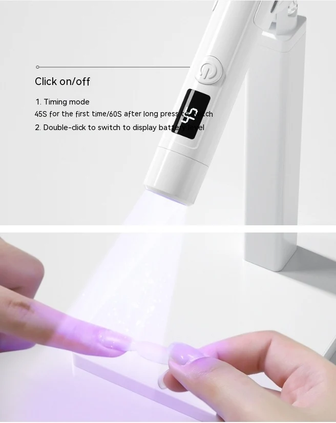 Lampe de manucure avec éclairage intégré et écran