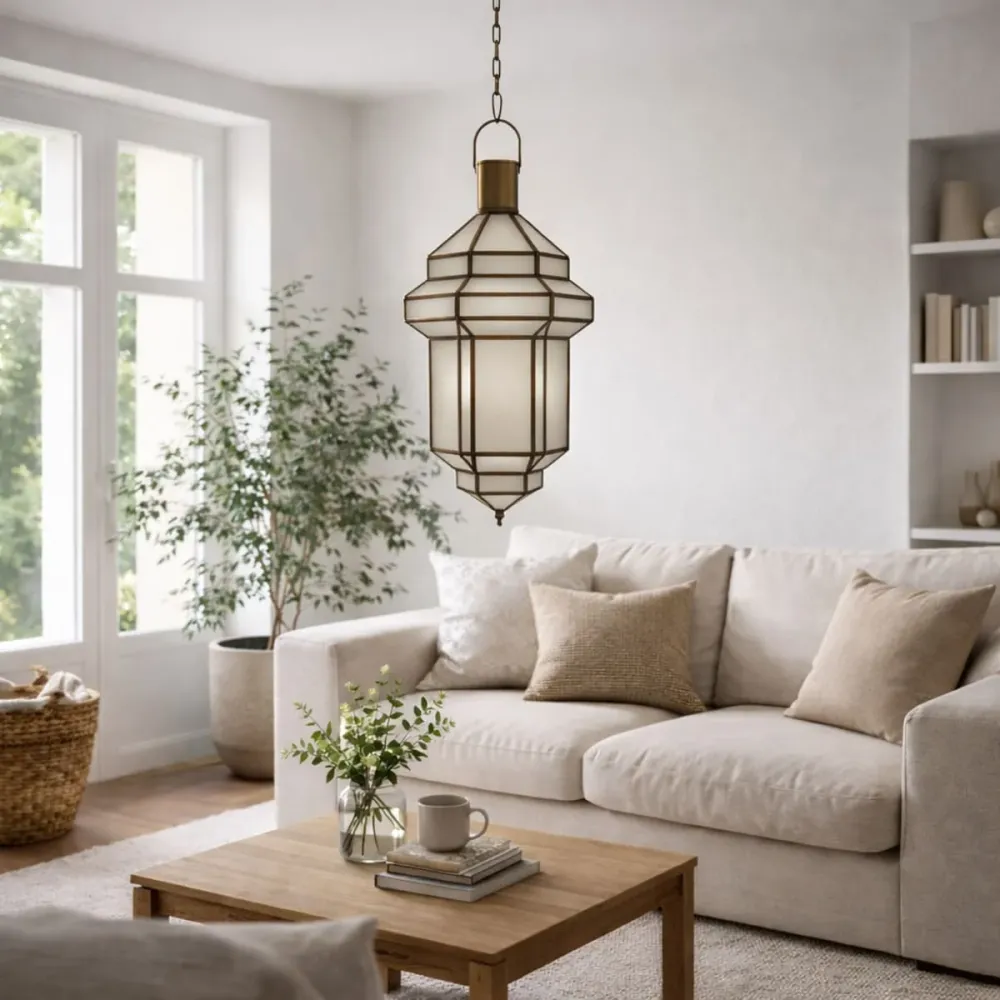 Lampe marocaine en cuivre ARBAHA 48x21cm