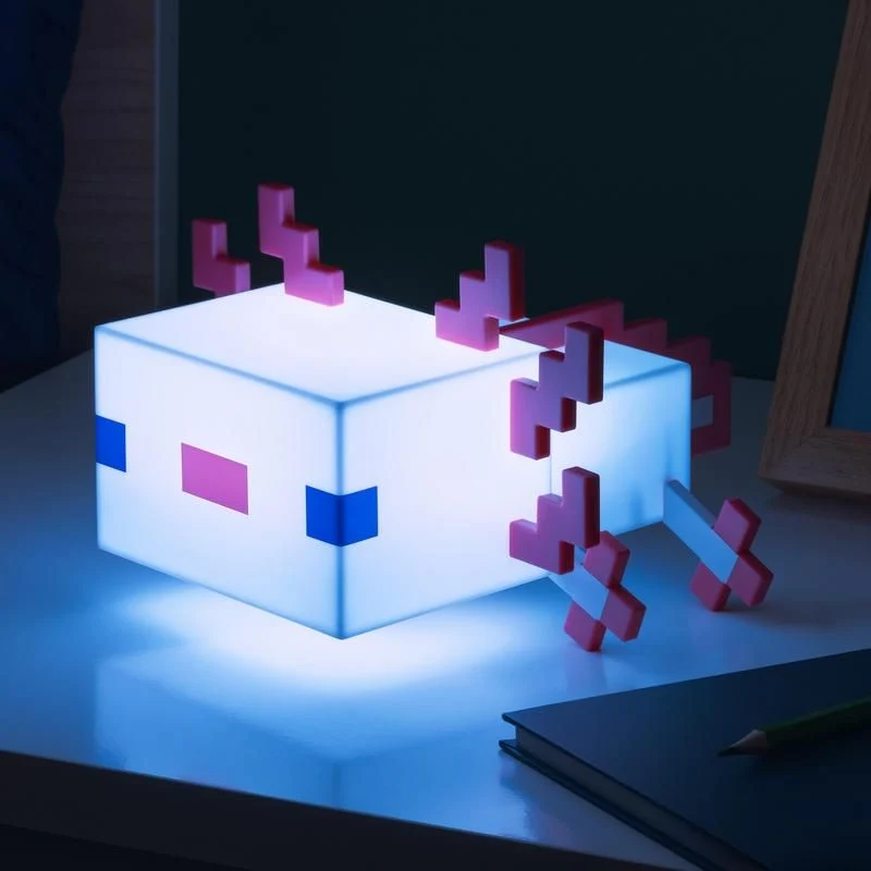 Lampe Minecraft - Axolotl